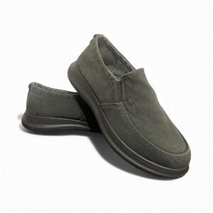 Men's Classic Slip-On Loafers - Dark Gray